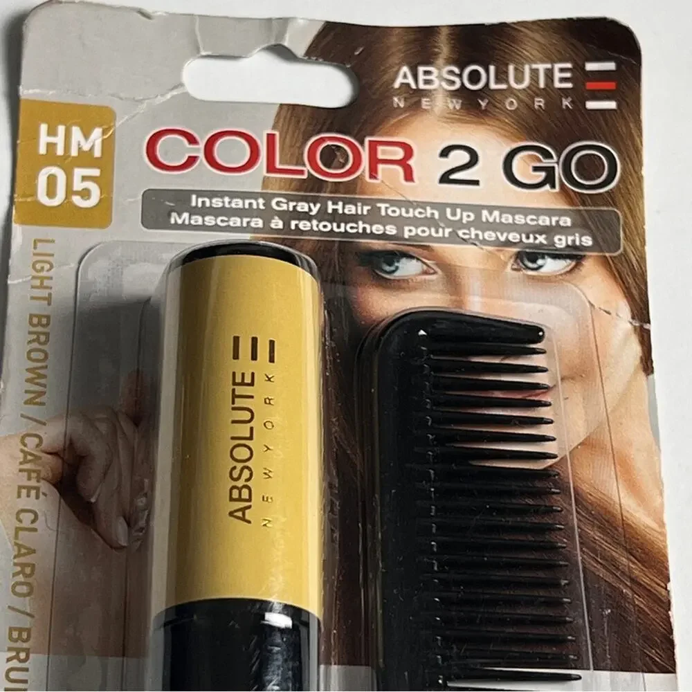 Absolute NewYork Color 2 Go Hair Color Mascara Instant Great Hair Touch Up